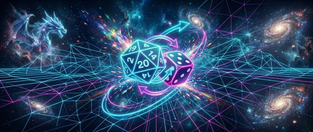 DICE LINKED Cosmic Dice Background